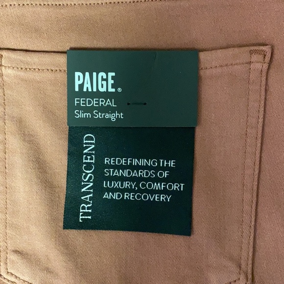 Paige Federal Straight Leg Jeans Dusted Rose - Picture 5 of 7
